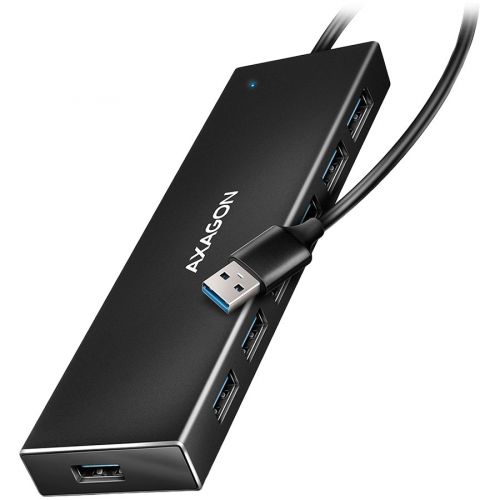 голяма снимка на Axagon Seven-port USB 3.2 Gen 1 hub HUE-F7A