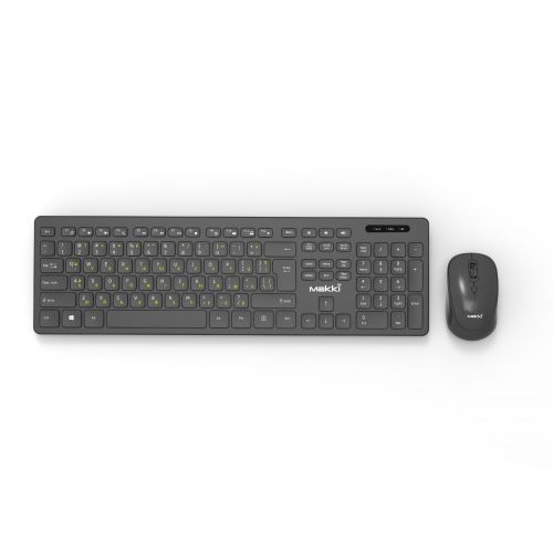 голяма снимка на Makki Combo Keyboard and Mouse Wireless 2.4G BG low-profile chocolate MAKKI-KB-KMX-C16