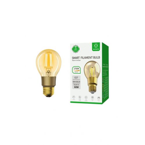 голяма снимка на Woox Light R9078 WiFi Smart Filament LED Bulb E27 6W 60W 650lm