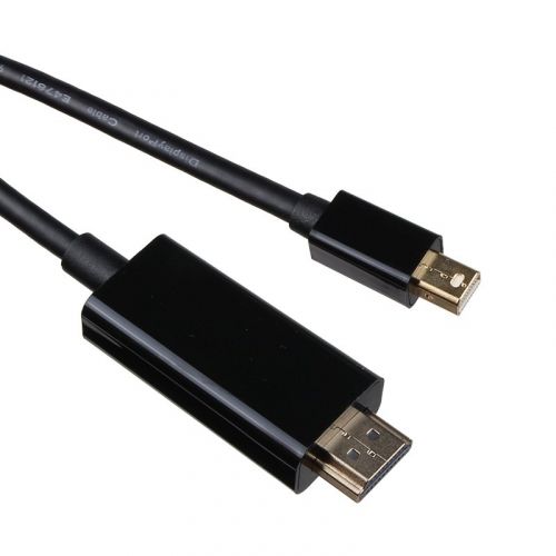 голяма снимка на VCom Mini Display Port M  HDMI M 4K 2160p CG615L-1.8m-4K Black