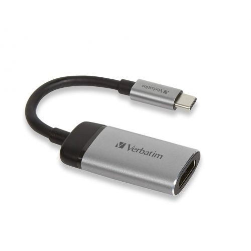 голяма снимка на Verbatim USB-C to HDMI 4K Adapter USB 3.1 Gen 1 HDMI 10cm 49143