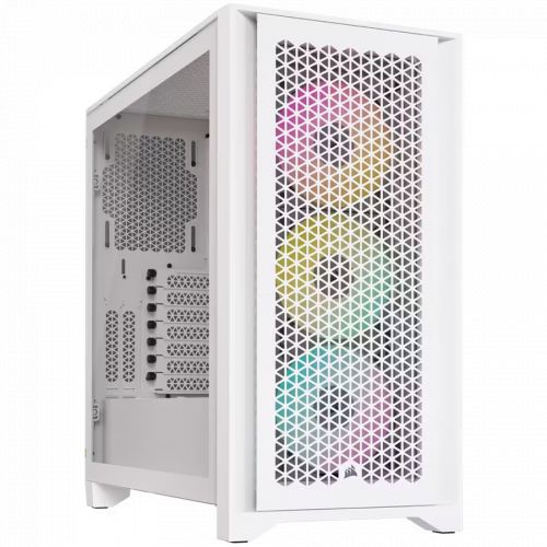 голяма снимка на Corsair iCUE 4000D RGB Airflow True White CC-9011241-WW