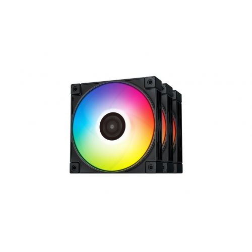 голяма снимка на DeepCool Fan Pack 3-in-1 3x120mm FC120 Black Addressable RGB