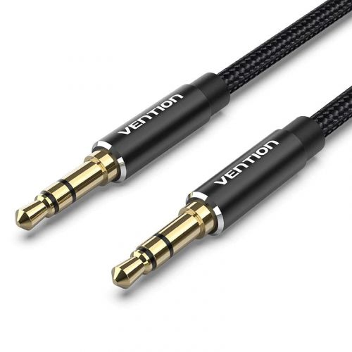 голяма снимка на Vention 3.5mm Audio Cable M M Cotton Braided 1.5m BAWBG