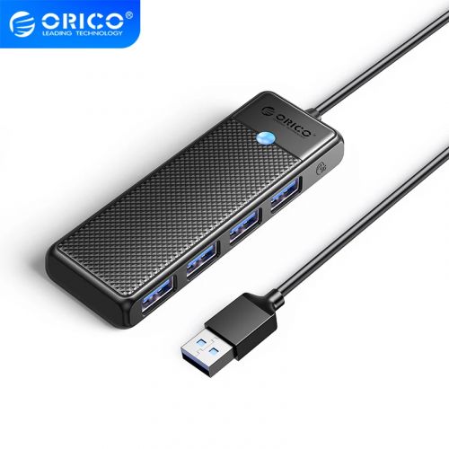 голяма снимка на Orico HUB USB3.0 4 port Black PAPW4A-U3-015-BK