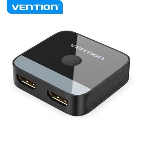 голяма снимка на Vention HDMI 2.0 Switcher Splitter 2-Port Bi-Direction 4K Black AKOB0