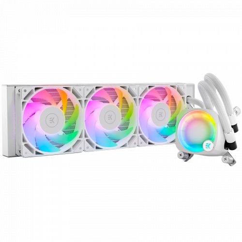 голяма снимка на EK-Nucleus AIO CR360 Lux D-RGB White EKWB3831109897850