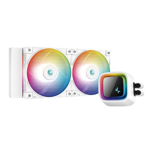 голяма снимка на DeepCool LS520 WH 240mm CPU Liquid Cooler 2x120mm ARGB PWM