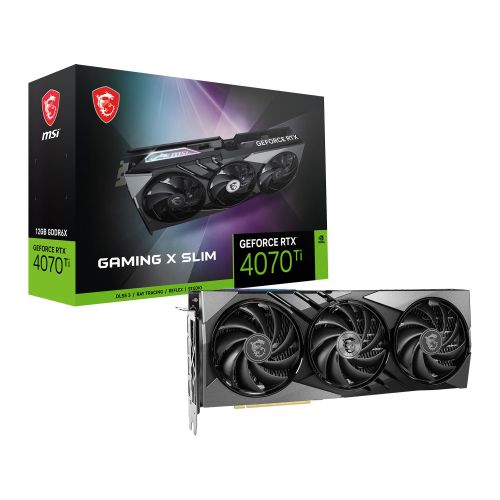 голяма снимка на MSI RTX 4070 Ti GAMING X SLIM 12GB GDDR6X