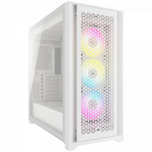 голяма снимка на Corsair iCUE 5000D RGB Airflow TG True White CC-9011243-WW