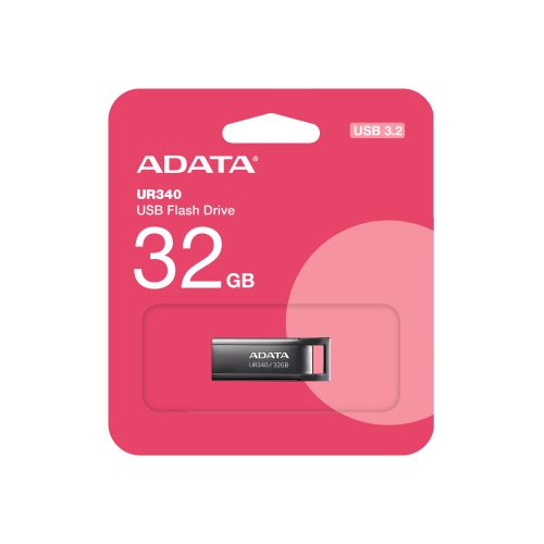 голяма снимка на 32GB USB UR340 ADATA BLACK