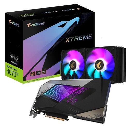 голяма снимка на GIGABYTE AORUS RTX 4070 Ti 12GB XTREME WATERFORCE