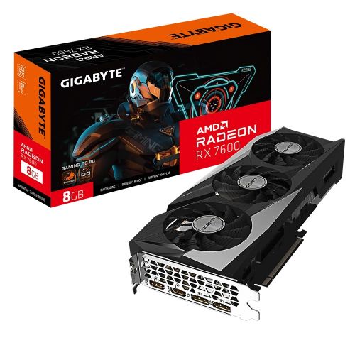 голяма снимка на Gigabyte RX 7600 GAMING OC 8GB GDDR6