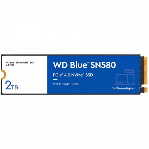 голяма снимка на WD Blue M.2 2TB PCIe Gen4 NVMe 1.4b WDS200T3B0E