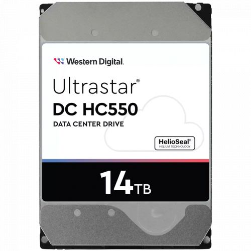 голяма снимка на WD HGST Ultrastar 14TB DC HC550 3.5in 7200 RPM SATA WUH721814ALE6L4