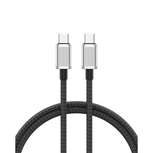 голяма снимка на Orico Cable USB C-to-C PD 100W Charging 1.0m Black GQZ100-10-BK