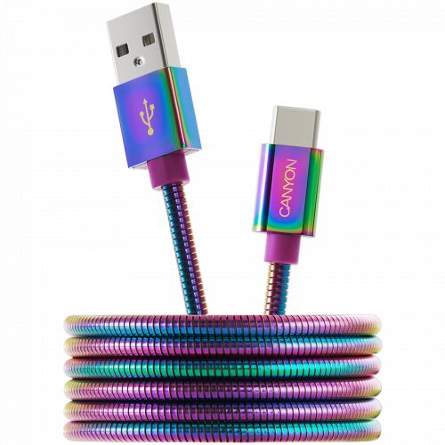 голяма снимка на CANYON Type C USB 2.0 standard cable CNS-USBC7RW