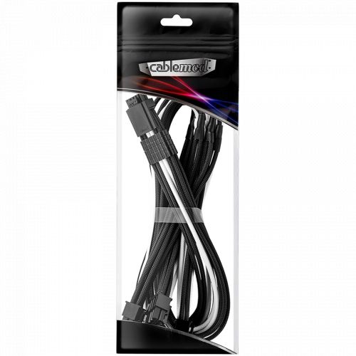 голяма снимка на CableMod E-Series Pro ModMesh Sleeved 12VHPWR PCI-e Cable CM-PEV2-16P4-N60KKW-5PK-R