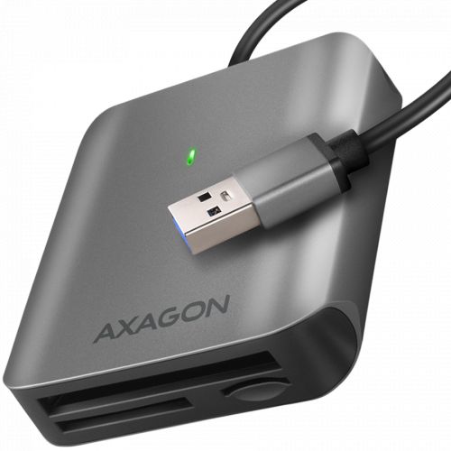 голяма снимка на Axagon Aluminum high-speed USB-A 3.2 Gen 1 memory card reader CRE-S3