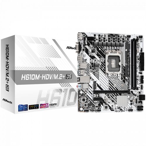 голяма снимка на ASROCK H610M-HDV/M.2+ D5 LGA1700