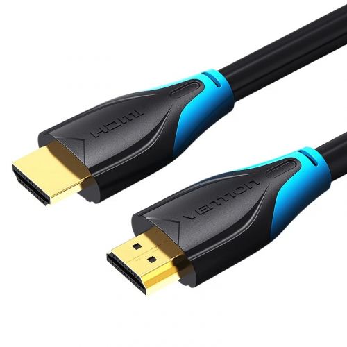 голяма снимка на Vention HDMI v2.0 M  M 4K 60Hz Gold 8M Black AACBK