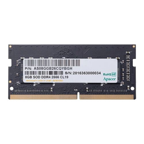 голяма снимка на Apacer 8GB Notebook Memory DDR4 SODIMM 2666 MHz