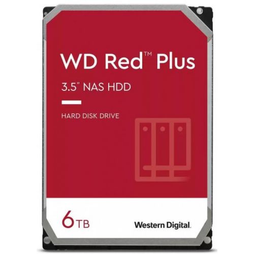 голяма снимка на HDD NAS WD Red Plus 6TB 256MB 5400 RPM WD60EFPX