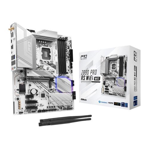 голяма снимка на ASROCK Z890 PRO RS WIFI WHITE LGA1851