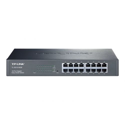 голяма снимка на TP-Link JetStream switch 16 ports managed rack-mountable  TL-SG1016DE