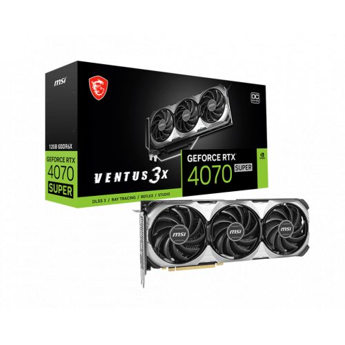 голяма снимка на MSI RTX 4070 SUPER 12GB VENTUS 3X OC