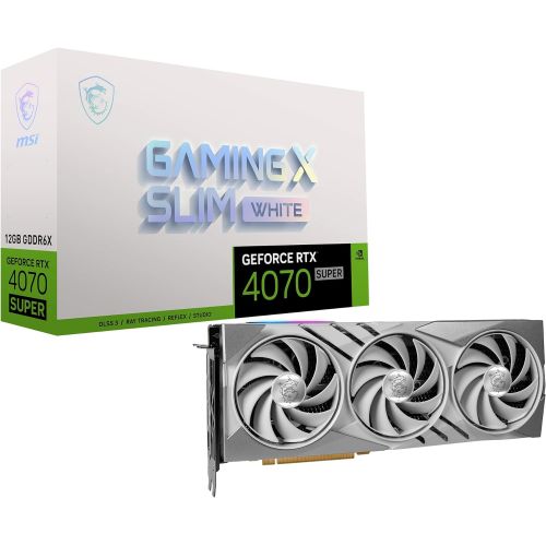 голяма снимка на MSI RTX 4070 SUPER 12GB GAMING SLIM WHITE