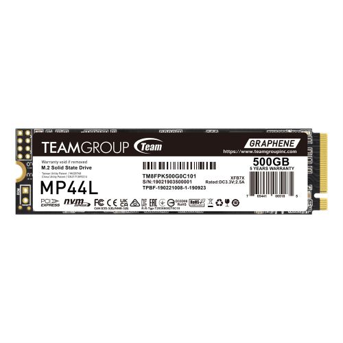 голяма снимка на TEAM GROUP MP44L 500GB M2 PCI-E