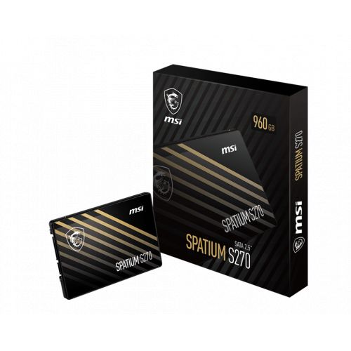 голяма снимка на MSI SPATIUM S270 960GB 2.5 SATA