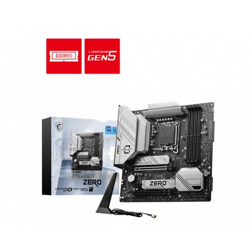 голяма снимка на MSI B760M PROJECT ZERO LGA1700