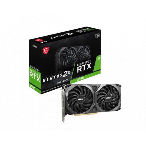 голяма снимка на MSI RTX 3060 VENTUS 2X 8G OC