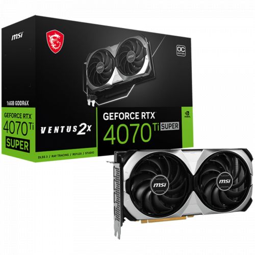 голяма снимка на MSI RTX 4070TI SUPER 16GB VENTUS 2X OC