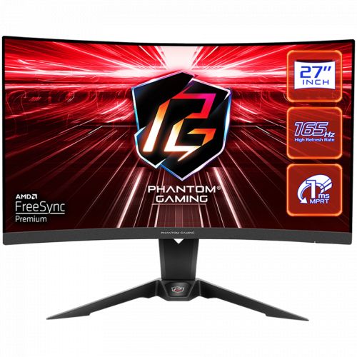 голяма снимка на Asrock Curved Gaming  27 QHD VA 165Hz 1ms PG27Q15R2A