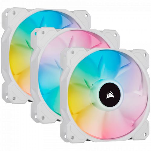 голяма снимка на Corsair White SP120 RGB ELITE 120mm RGB CO-9050137-WW