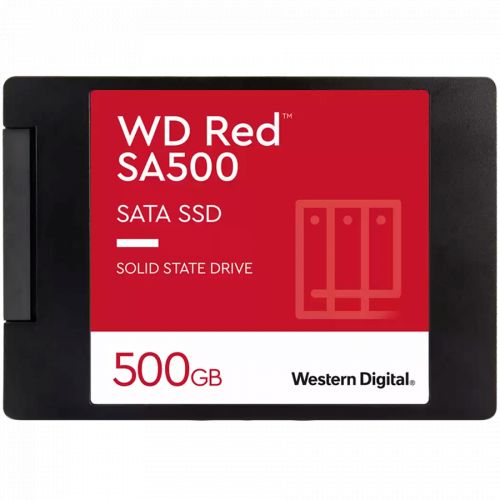 голяма снимка на WD Red SA500 500GB 2.5 SATA WDS500G1R0A-68A4W0