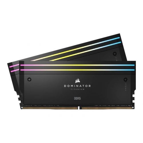 голяма снимка на CORSAIR RAM Dominator Titanium RGB 2x24 GB DDR5 7200 DIMM CL36 CMP48GX5M2X7200C36W