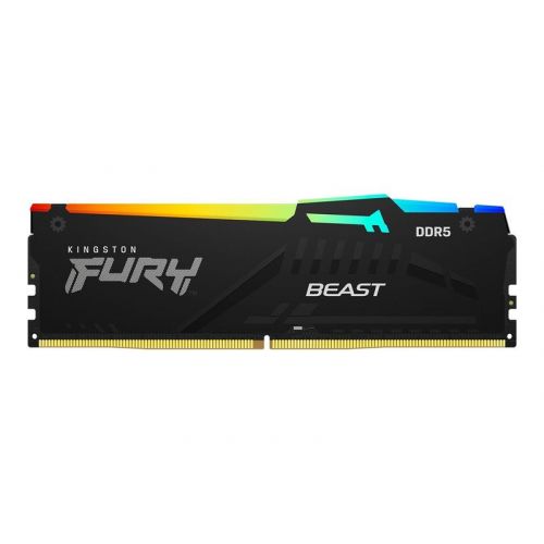 голяма снимка на Kingston RAM FURY Beast RGB 32 GB DDR5 5200 DIMM CL40 KF552C40BBA-32