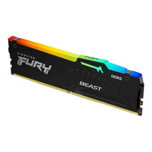 голяма снимка на Kingston RAM FURY Beast RGB 32 GB DDR5 6000 DIMM CL36 F560C36BBEA-32