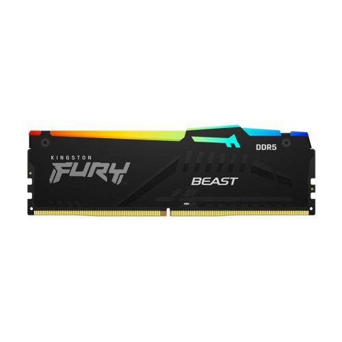 голяма снимка на Kingston RAM FURY Beast RGB 2x16 GB DDR5 5600 DIMM CL40 KF556C40BBAK2-32