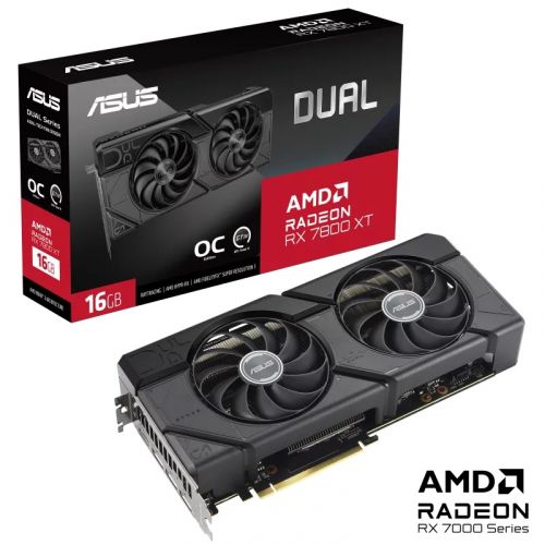 голяма снимка на ASUS DUAL RX 7800 XT OC 16GB