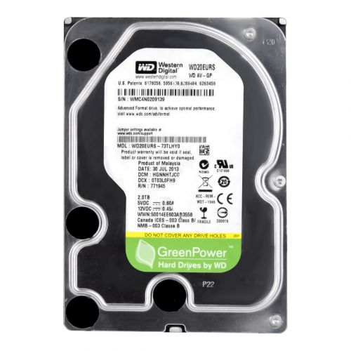 голяма снимка на WD GREEN 2TB SATA2  64MB