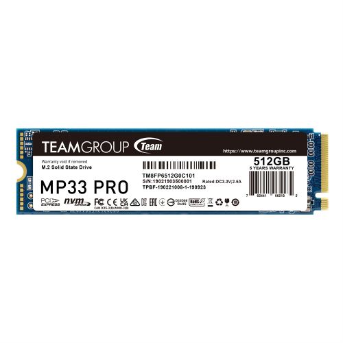 голяма снимка на TEAM SSD MP33 PRO 512GB M2 PCI-E