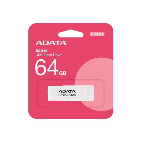 голяма снимка на 64GB TYPE-C UC310 ADATA WHITE