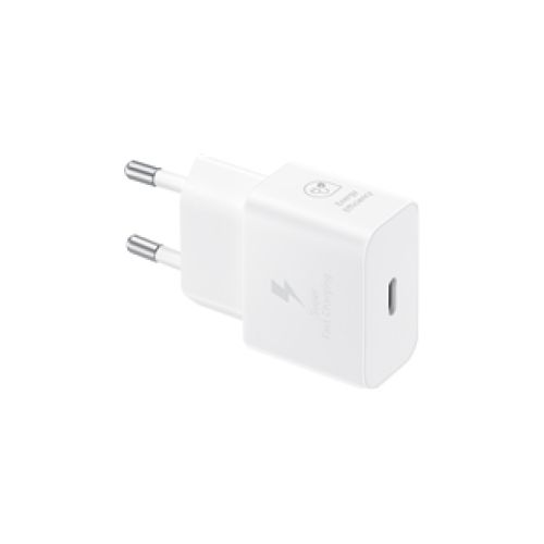 голяма снимка на SAMSUNG fast charger USB-C 25W without data cable white 