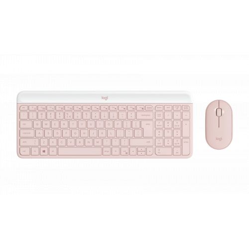 голяма снимка на LOGITECH MK470 WL DESKTOP SLIM ROSE