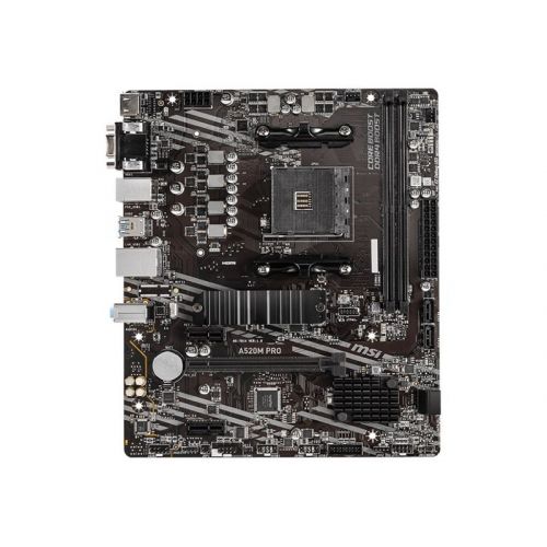 голяма снимка на MSI A520M PRO motherboard micro ATX Socket AM4